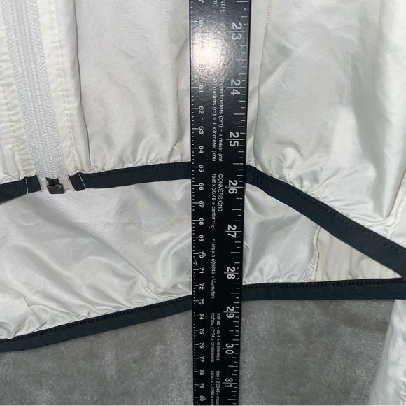 Capo Ultralight Cycling Jacket White with Black Trim Full Zip w/ Pocket Size XL - Picture 8 of 8